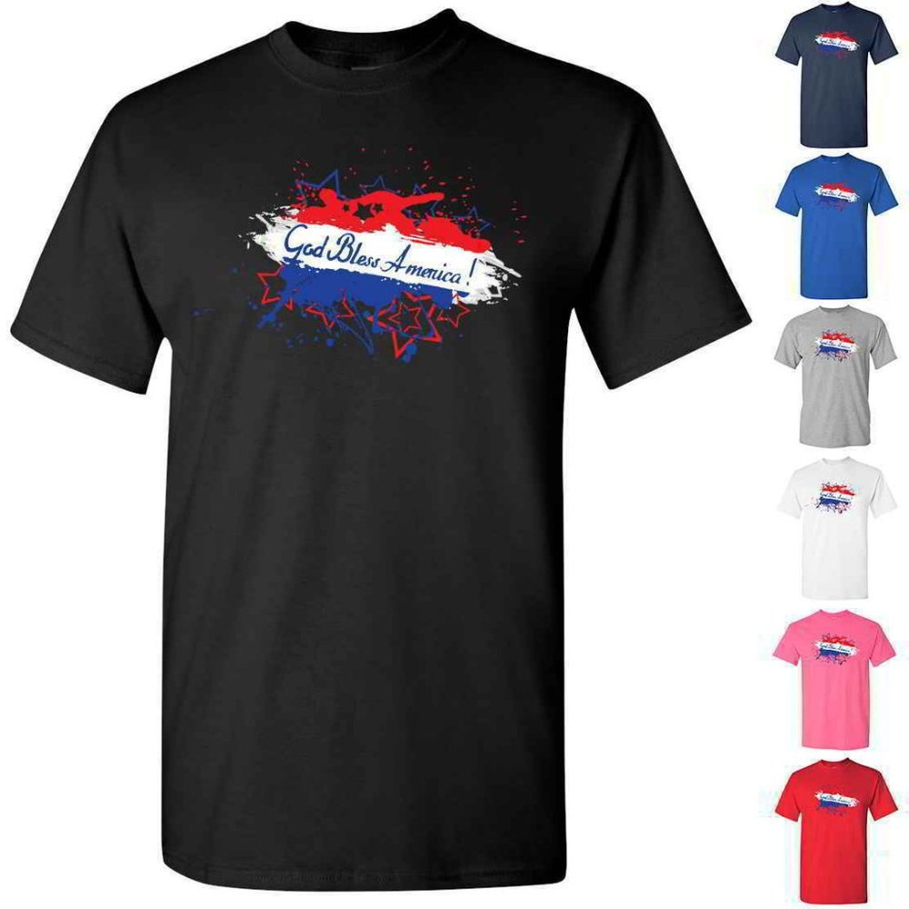 God Bless America Graphic T Shirts